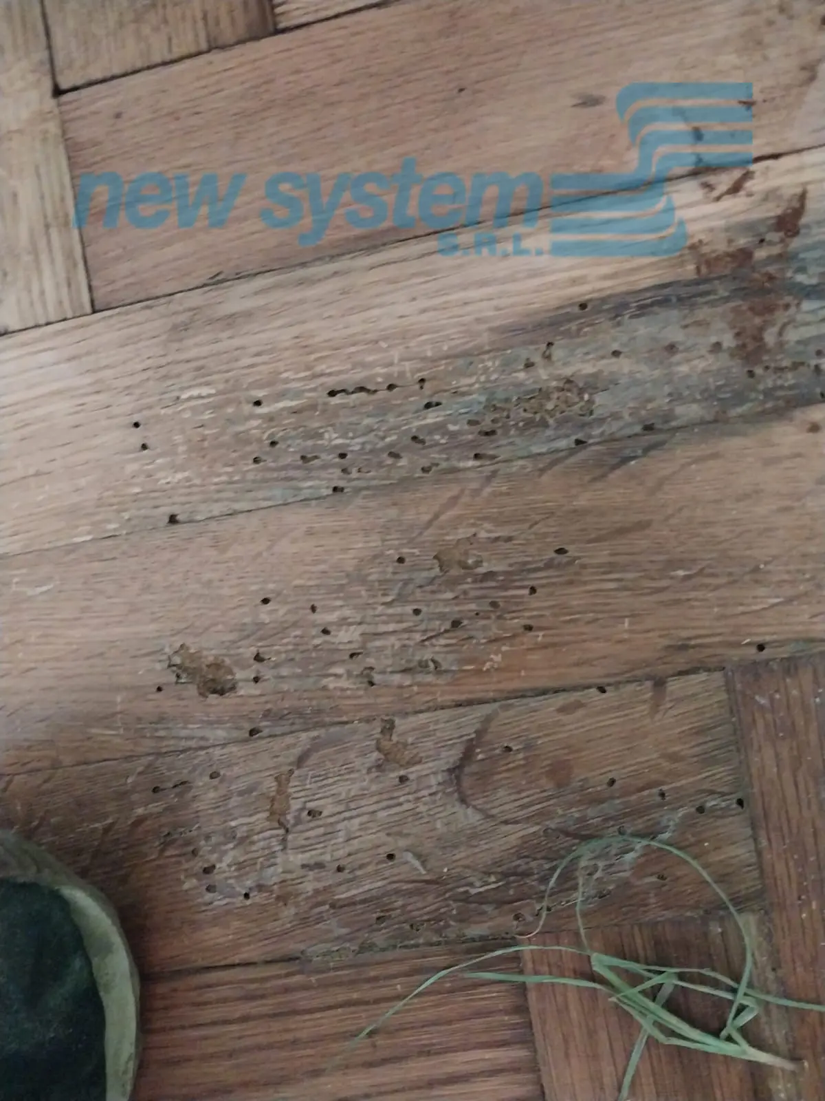 Agujeros en la madera por Taladrillo